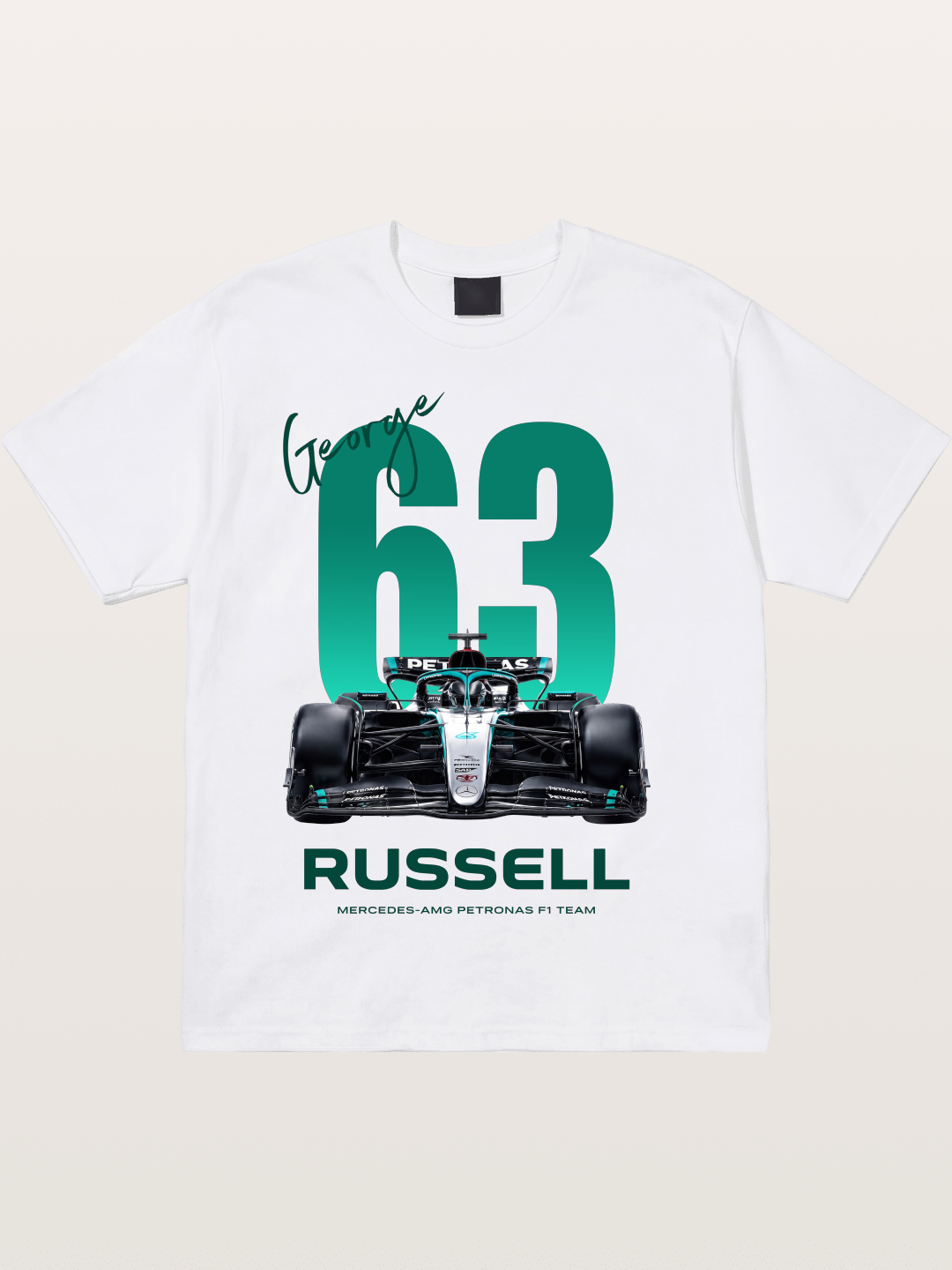 George Russell Mercedes F1 63 Cotton T-shirt
