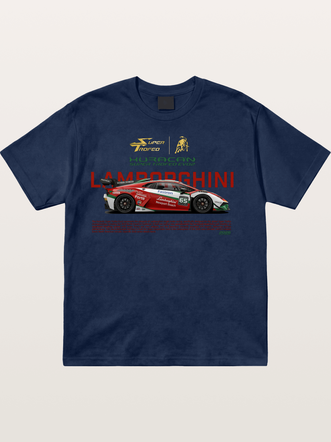 Lamborghini Huracan EVO2 Race Livery Cotton T-shirt