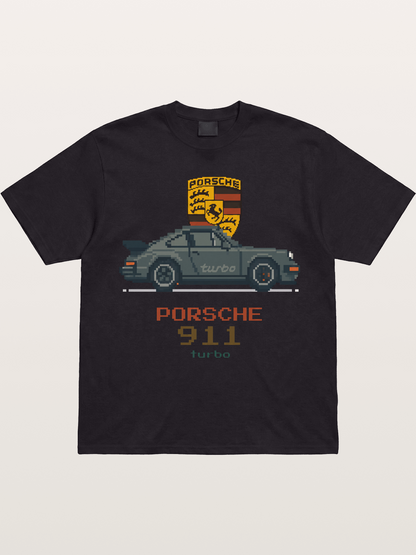 Porsche 911 Turbo Pixel Art Gildan T-shirt