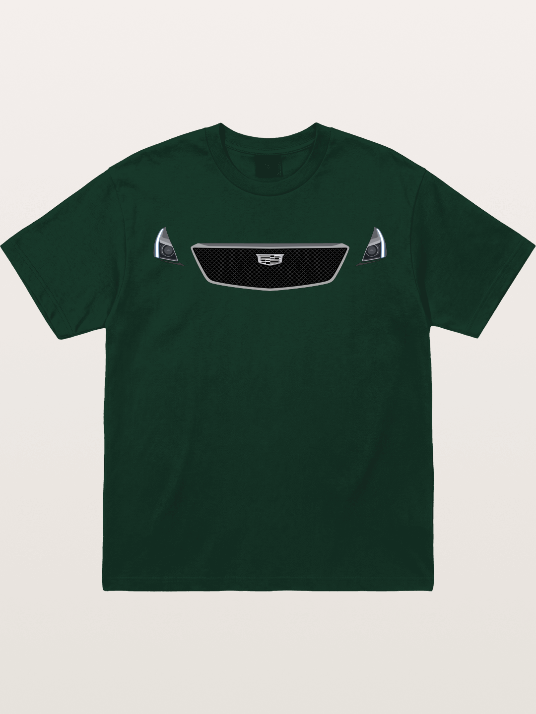 Cadillac Grille and LED Headlights Gildan T-shirt