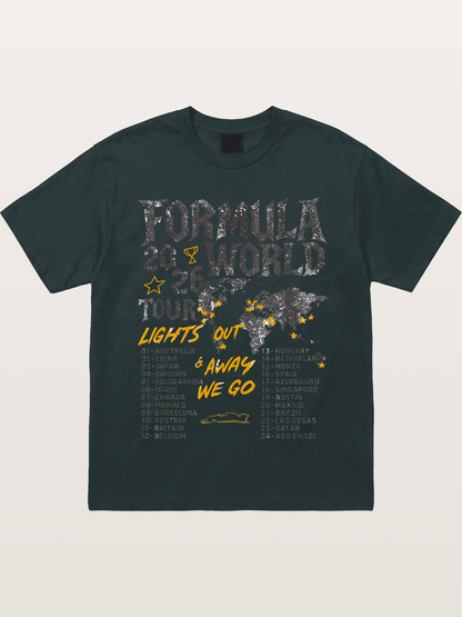 2026 F1 World Tour Poster Gildan T-shirt