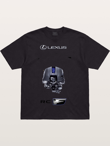 RC F Engine Outline Poster Cotton T-shirt