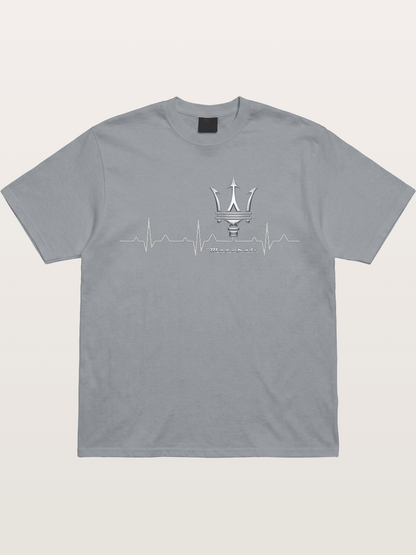 Maserati Heartbeat Emblem Gildan T-shirt