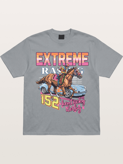 Derby Horse & Porsche Retro Gildan T-shirt