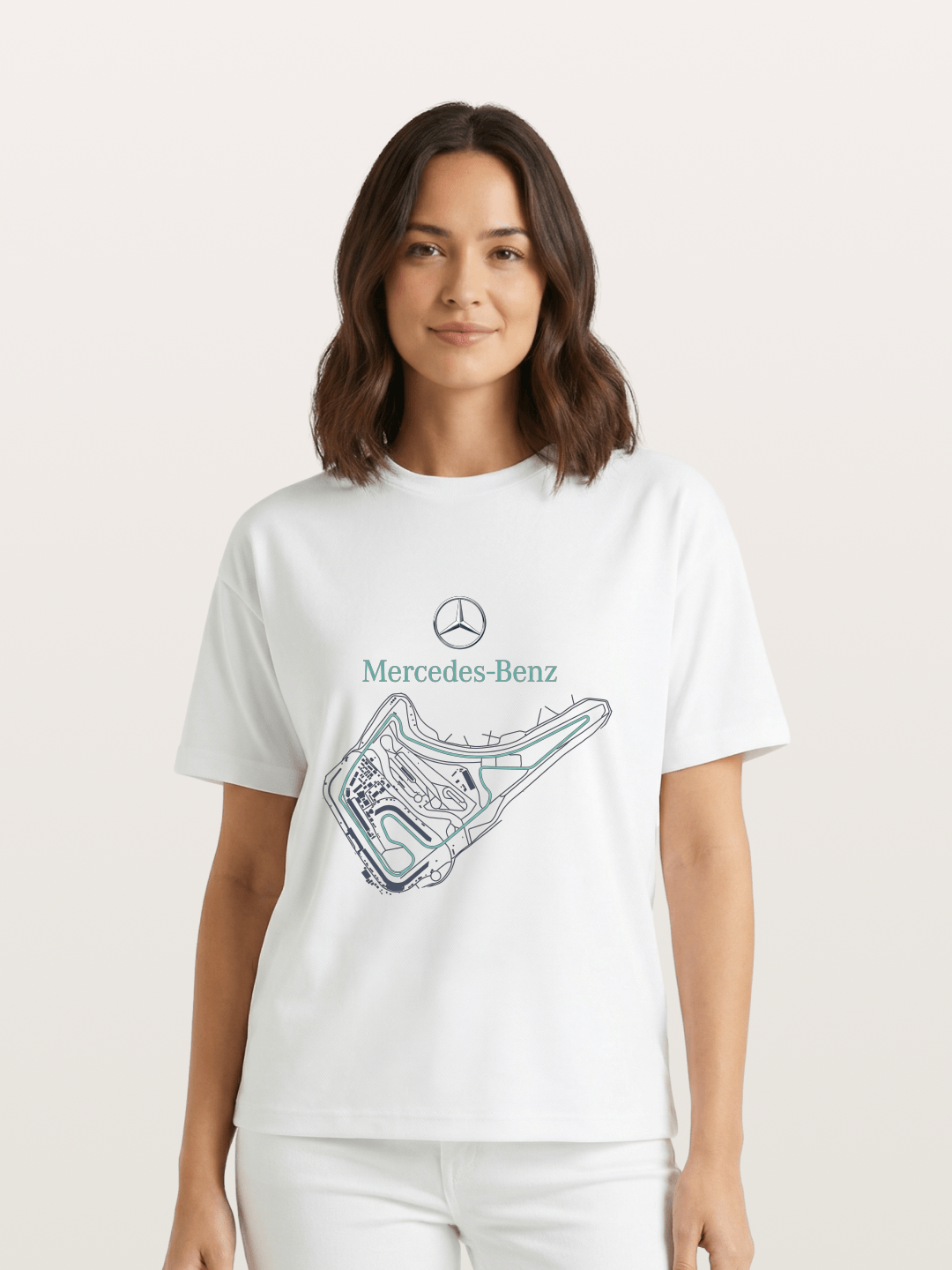 Mercedes Benz Circuit Track Graphic Gildan T-shirt