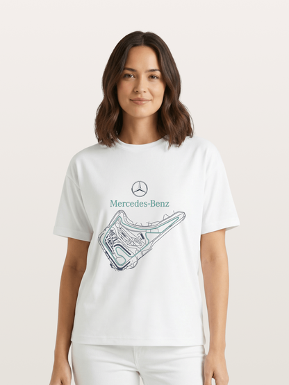 Mercedes Benz Circuit Track Graphic Gildan T-shirt