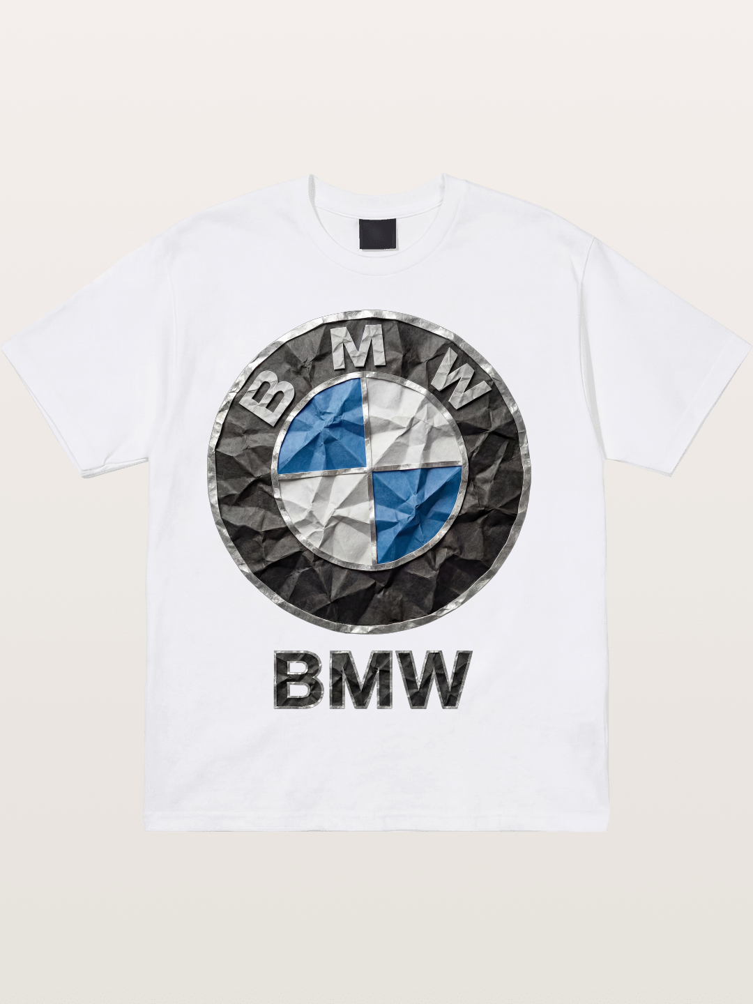 BMW Crumpled Paper Emblem Cotton T-shirt