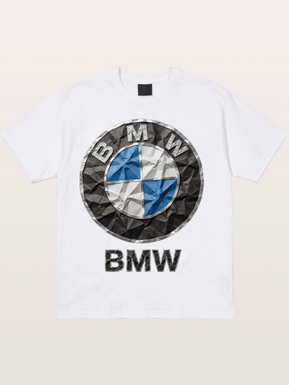 BMW Crumpled Paper Emblem Cotton T-shirt