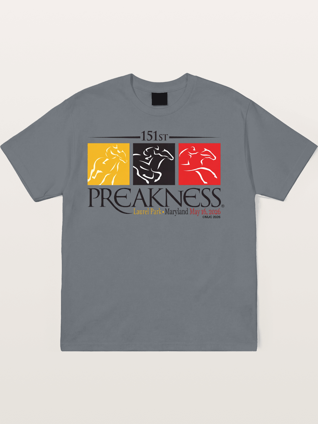 151st Preakness Race Minimal Poster Cotton T-shirt