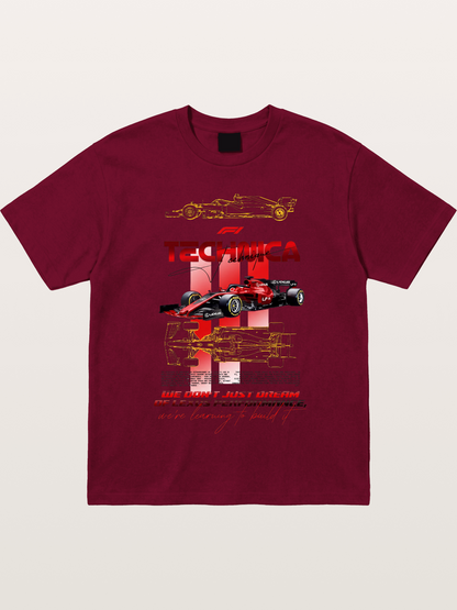 Red F1 Lexus Tech Racing Card Gildan T-shirt