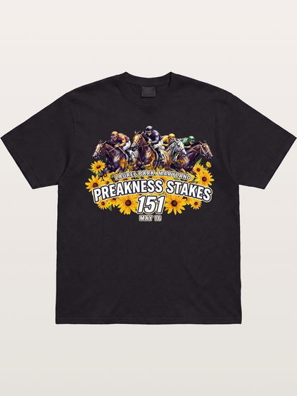 Preakness 151 Sunflower Racing Art Gildan T-shirt