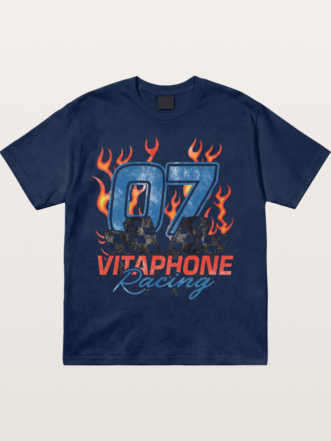 07 Racing Flame Cotton T-shirt