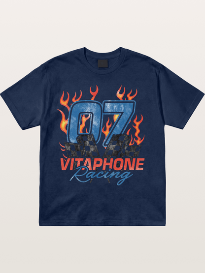 07 Racing Flame Cotton T-shirt
