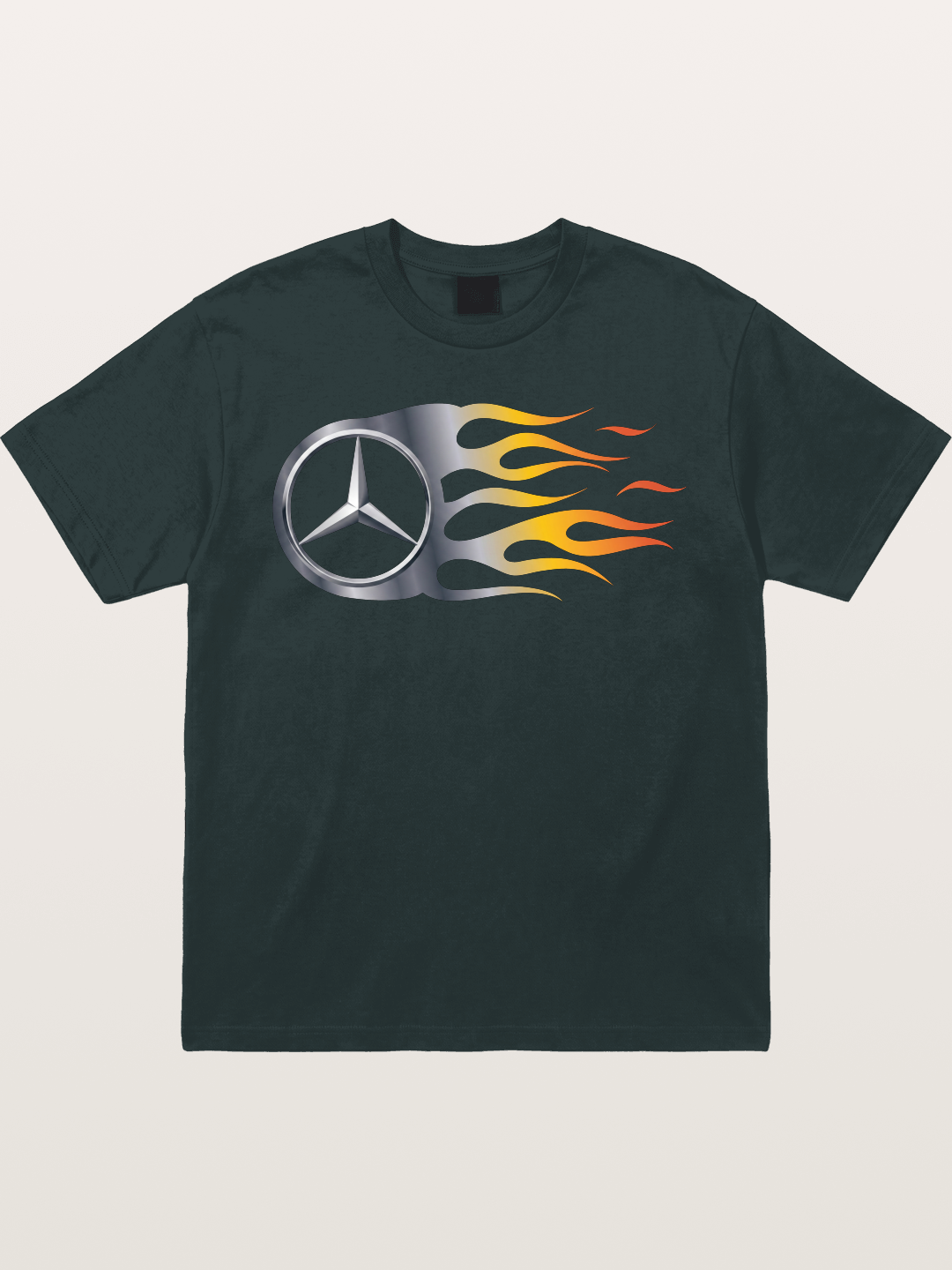 Mercedes Star With Flame Design Gildan T-shirt