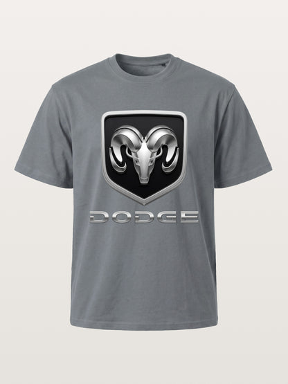 Silver Ram Shield Emblem Cotton T-shirt