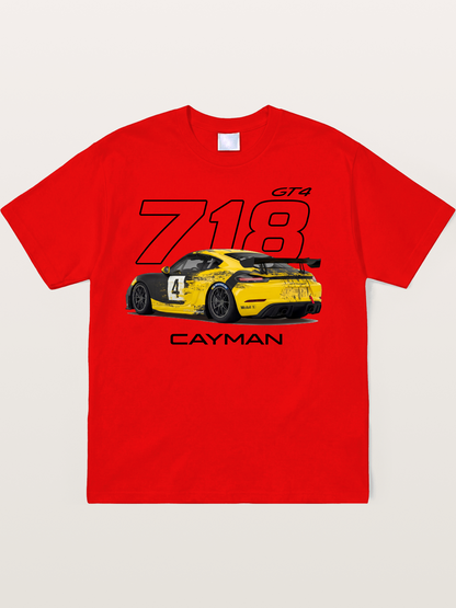 Porsche 718 Cayman GT4 Poster Soft-Stay T-shirt