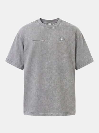 AMG Three Bar With Mercedes Star Washed T-shirt