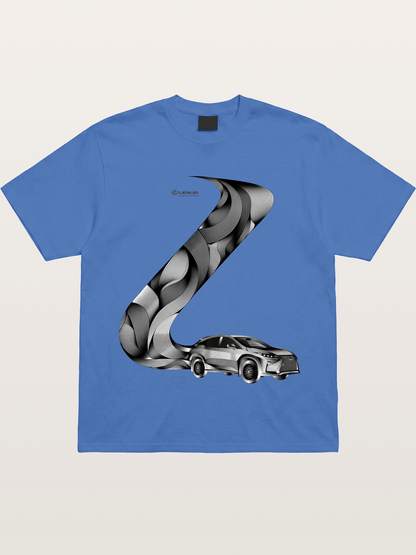 Lexus Wave Line Art Graphic Gildan T-shirt
