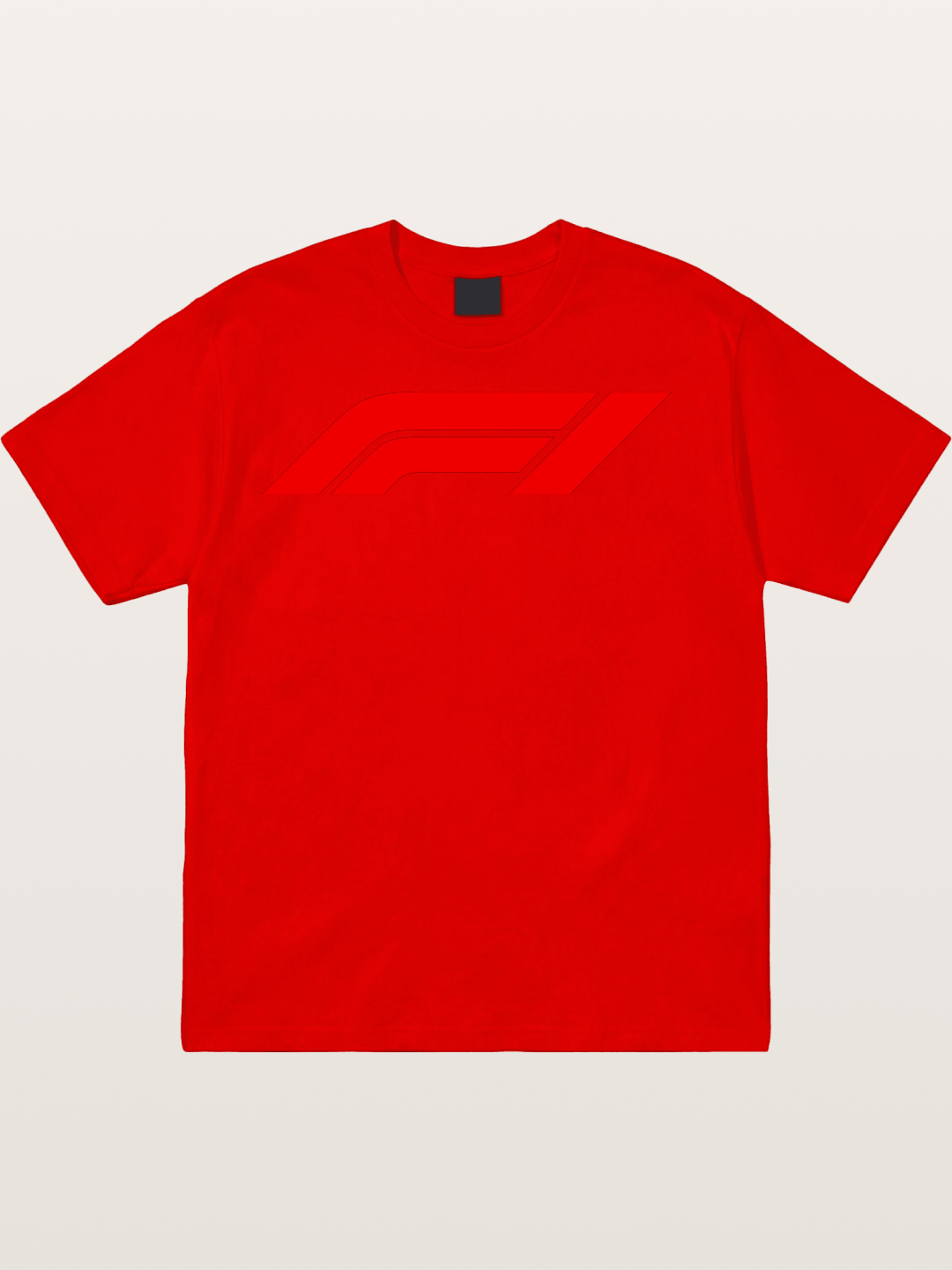 F1 Official Red Logo Cotton T-shirt