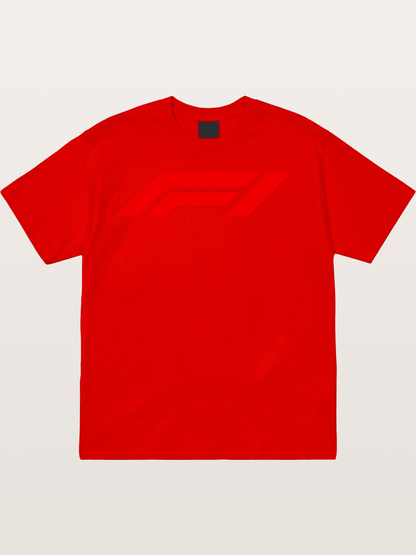 F1 Official Red Logo Cotton T-shirt