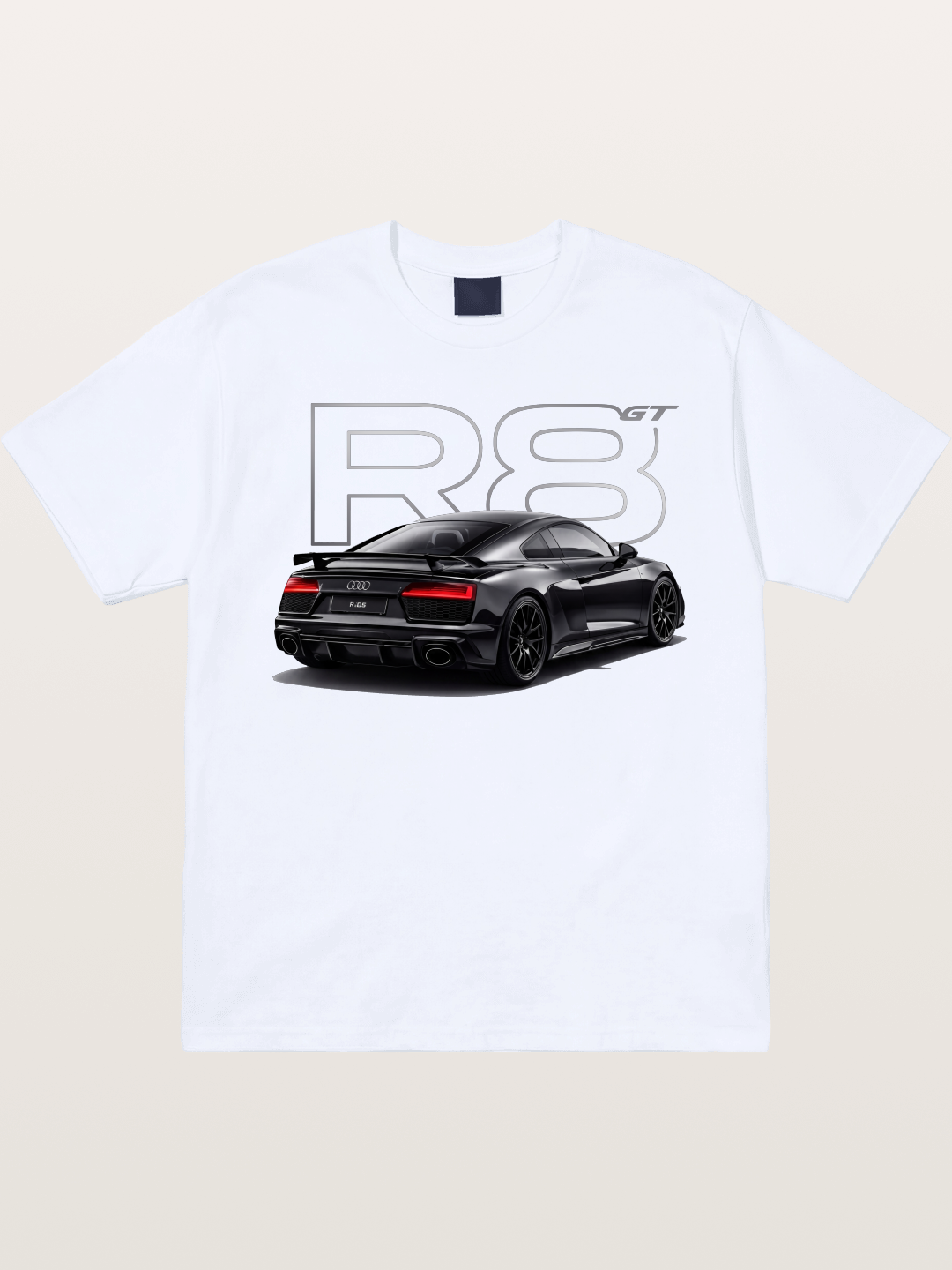 Audi R8 GT Black Rear End Gildan T-shirt