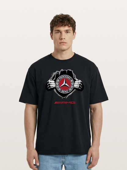 Benz Star Tear Graphic Cotton T-shirt
